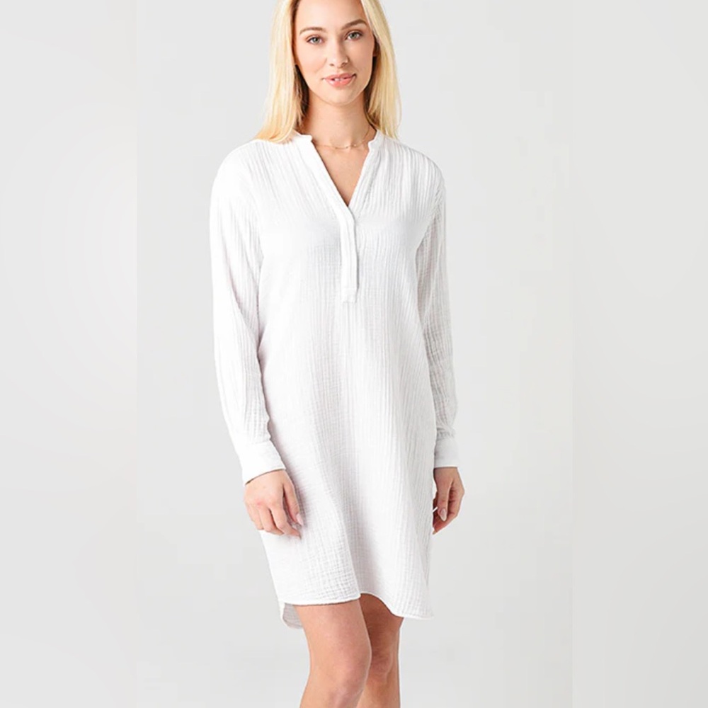 Hartford Textured White Dress- NWOT